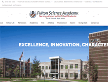 Tablet Screenshot of fultonscienceacademy.org